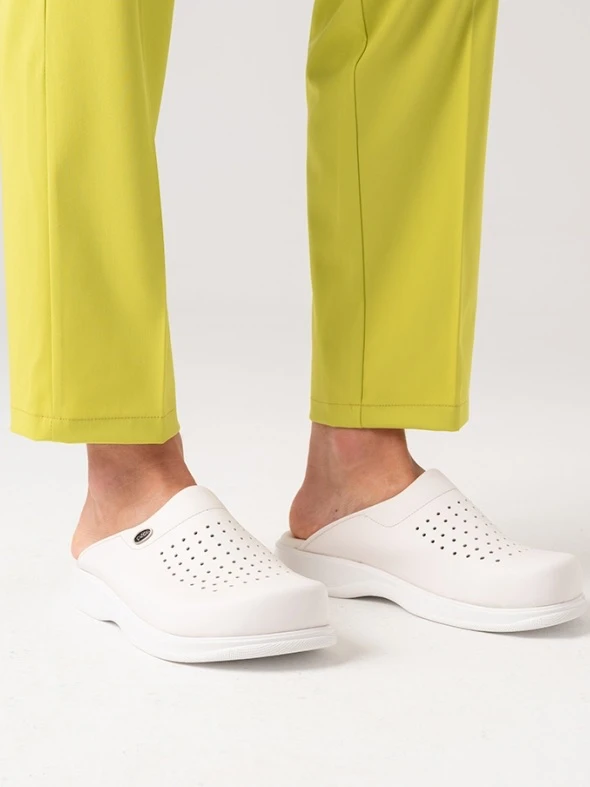 Сабо мужские белые Gold Fit